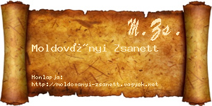Moldoványi Zsanett névjegykártya