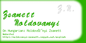 zsanett moldovanyi business card